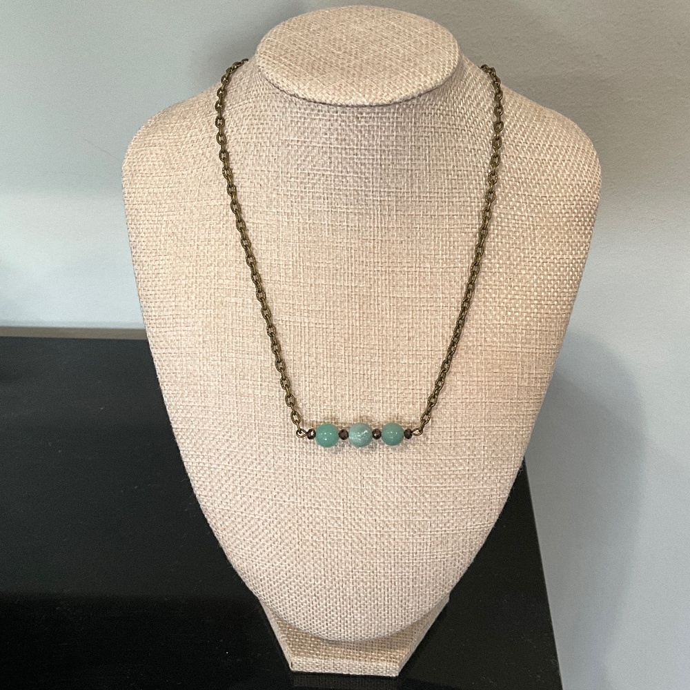 ⭐️ Bohemian “ Reece “ Chain Link Necklace with Stones  R2B